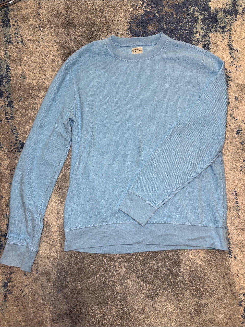 J.Crew Men’s Size L Sky Blue Crewneck Lightweight Sweater